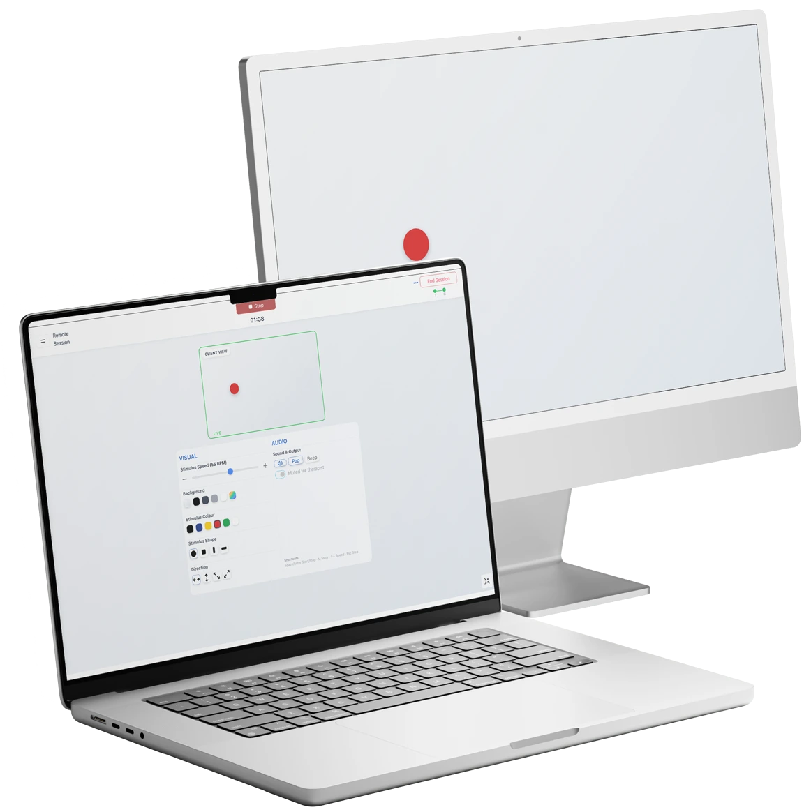 Online free EMDR tool interface for remote EMDR